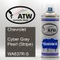 Preview: Chevrolet, Cyber Gray Pearl (Stripe), WA637R-S: 400ml Sprühdose, von ATW Autoteile West.